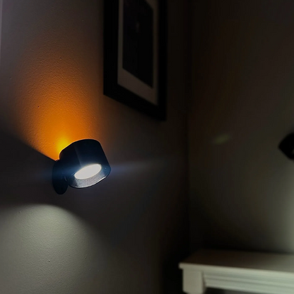 Drahtlose LED-Wandlampe - 360-Grad-Bewegung Lesewandlampe für Schlafzimmer, Wohnzimmer, Studio