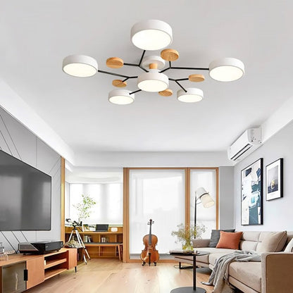 LED-Deckenlampe Nordic Branched Disc - Eleganz und Wärme in Ihrem Innenraum