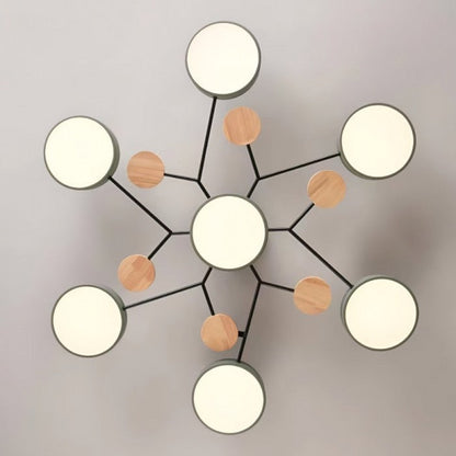LED-Deckenlampe Nordic Branched Disc - Eleganz und Wärme in Ihrem Innenraum