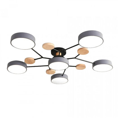 LED-Deckenlampe Nordic Branched Disc - Eleganz und Wärme in Ihrem Innenraum