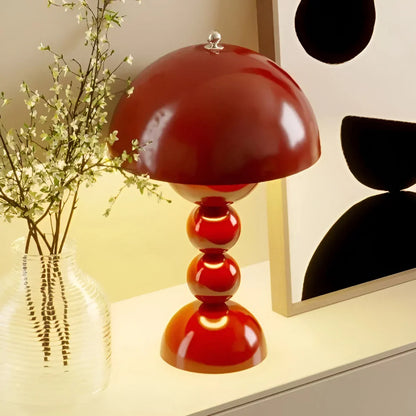 Moderne geometrische Tischlampe - Stilvolles skandinavisches Design mit buntem Fuß