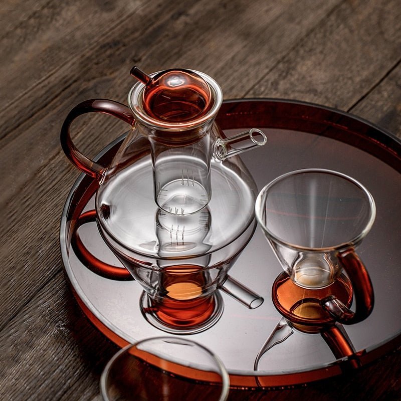 Teekanne und Tasse Nordic Crystal – Minimale Eleganz für Ihre Teepause