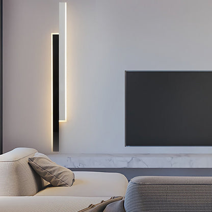 Wandleuchte moderne schwarze acrylstreifenlampe