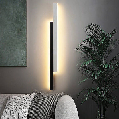 Wandleuchte moderne schwarze acrylstreifenlampe