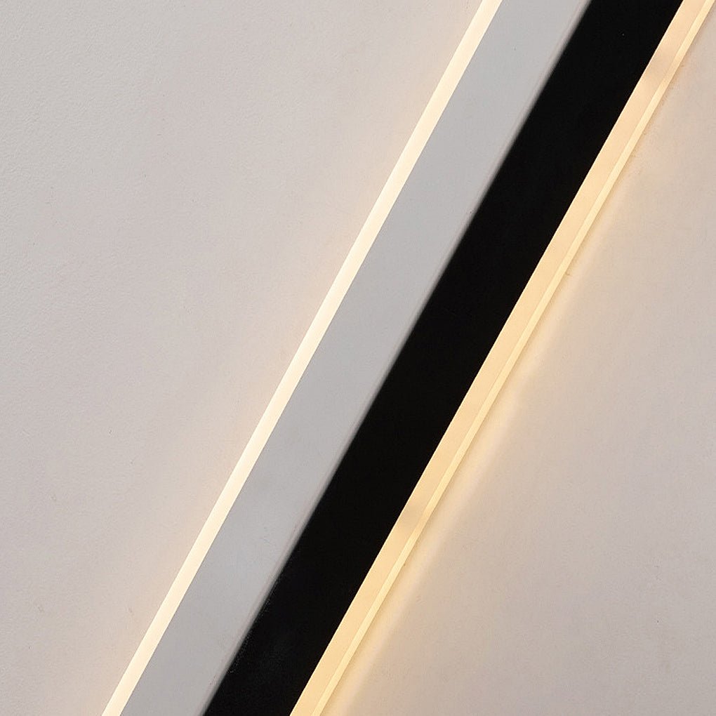 Wandleuchte moderne schwarze acrylstreifenlampe