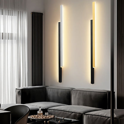 Wandleuchte moderne schwarze acrylstreifenlampe