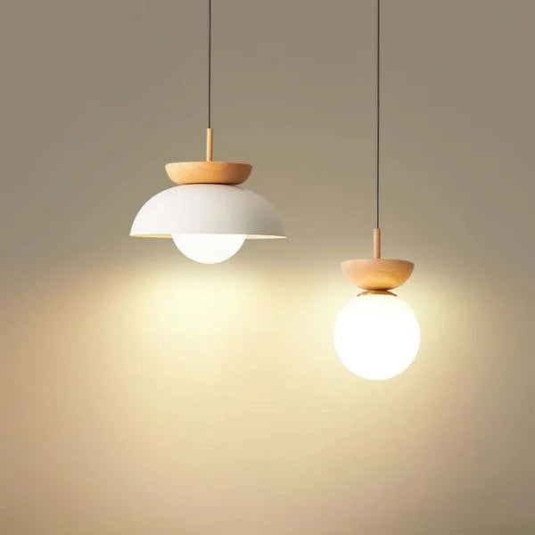 Nordische Holz-Hängelampe Mi-Hart – Moderne und Elegante Lampe