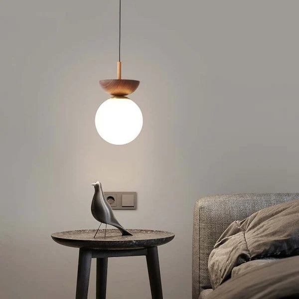 Nordische Holz-Hängelampe Mi-Hart – Moderne und Elegante Lampe