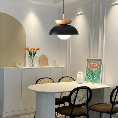 Nordische Holz-Hängelampe Mi-Hart – Moderne und Elegante Lampe