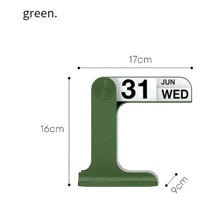 TimelessSpin – Stilvoller drehbarer Schreibtischkalender im skandinavischen Design