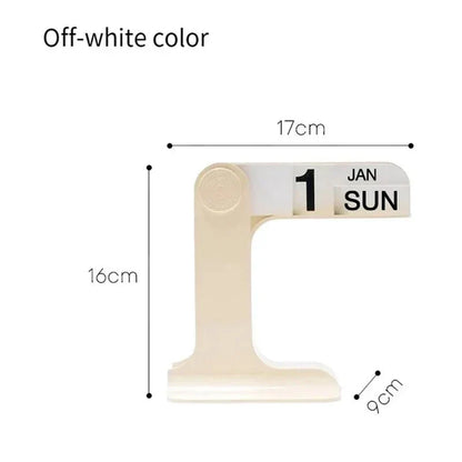 TimelessSpin – Stilvoller drehbarer Schreibtischkalender im skandinavischen Design
