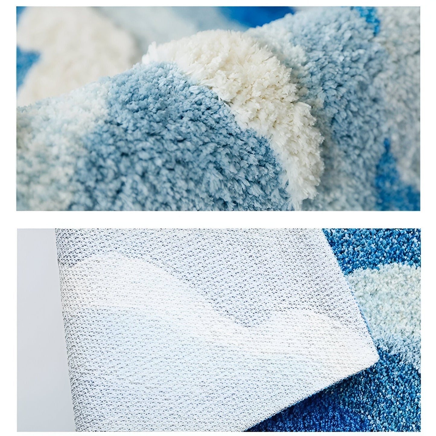 Ozeanwelle Design Getufteter Schlafzimmerteppich