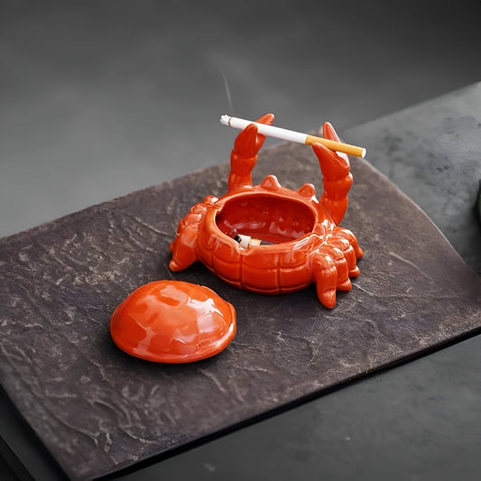 CeramiQ – Luxus-Aschenbecher im orientalischen Stil mit einzigartigem Krabben-Design