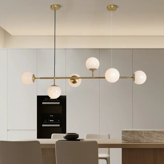 Suspension Orb - Moderne Lampe mit Glasbällen, Elegantes Design in Gold oder Schwarz