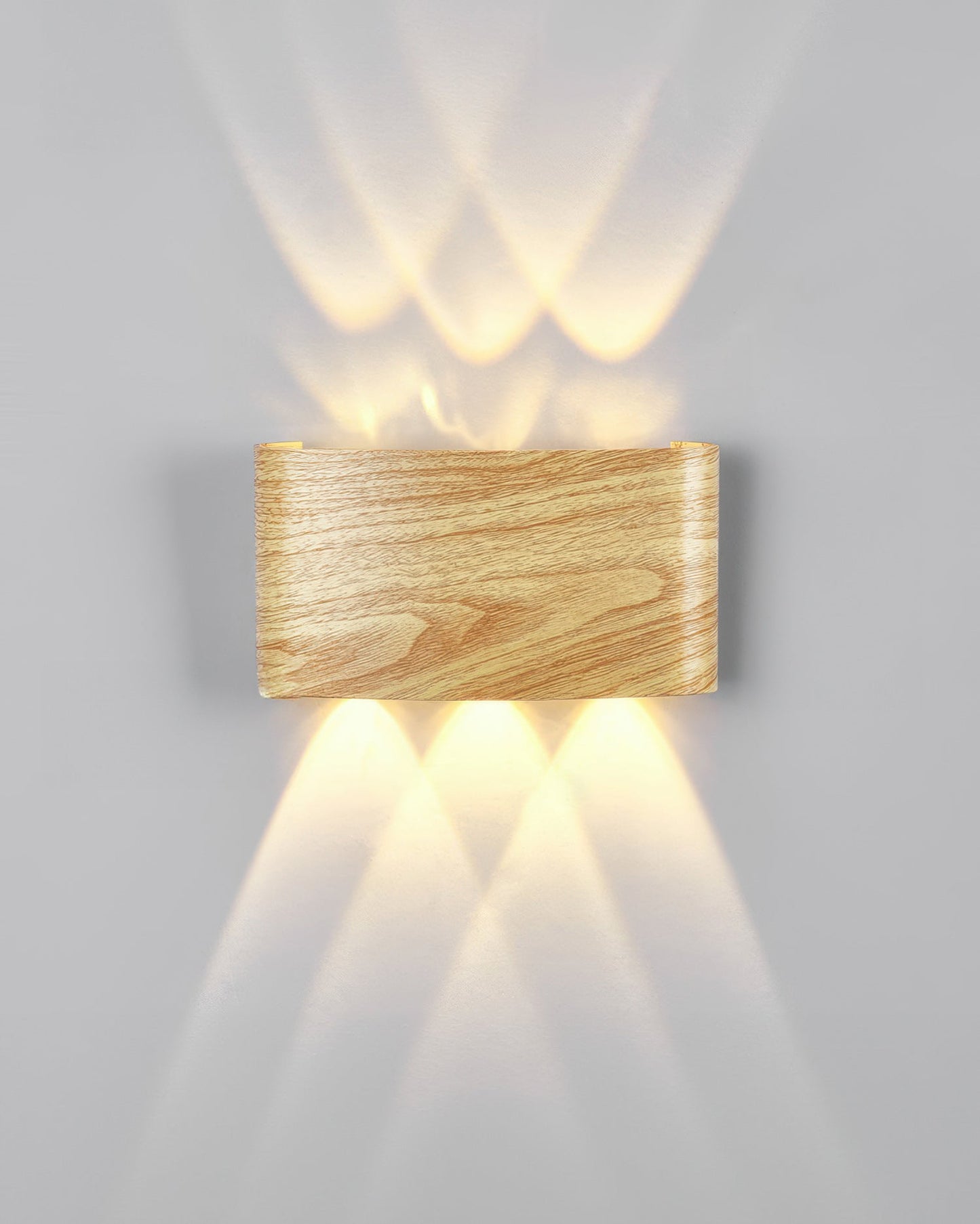 Lumina LED-Wandleuchte mit Holzmaserung