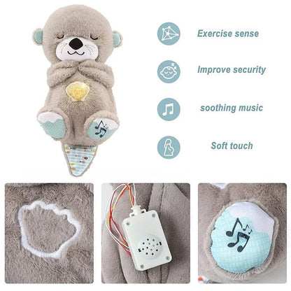Beruhigendes Atem-Otter-Spielzeug mit Musik und Lichtern