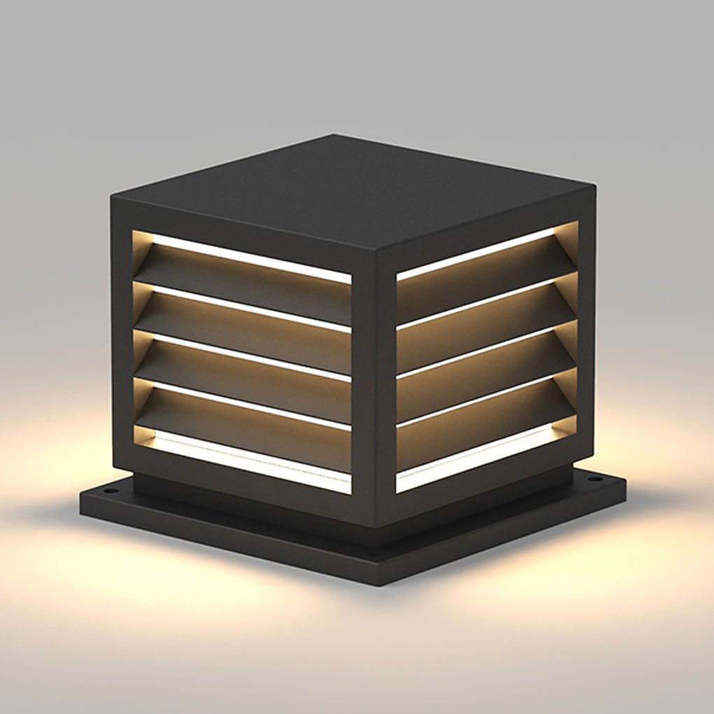 Außen Garten Post Licht mit Solar LED