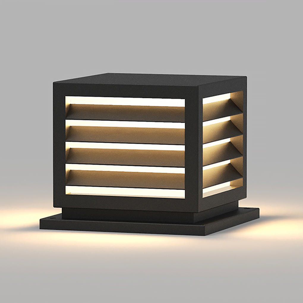 Außen Garten Post Licht mit Solar LED