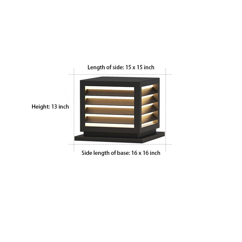 Außen Garten Post Licht mit Solar LED