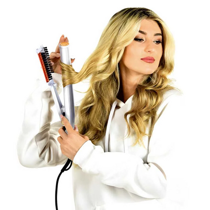 Luxora Professional 2 in 1 Rotierender Eisen-Haarbürste