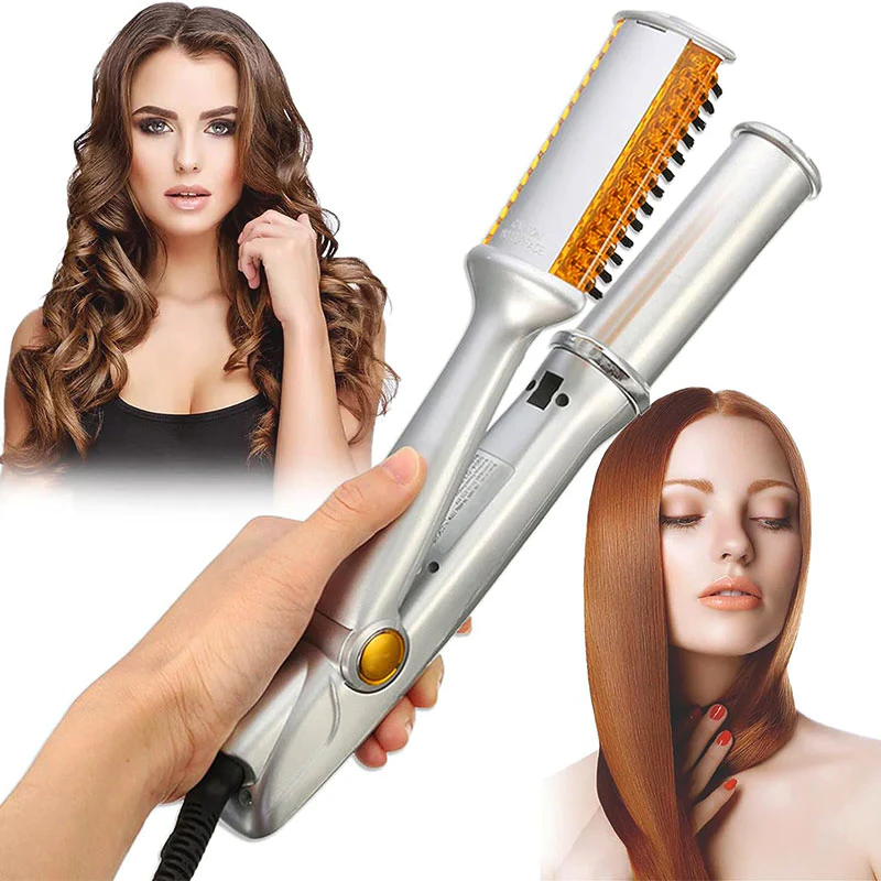Luxora Professional 2 in 1 Rotierender Eisen-Haarbürste
