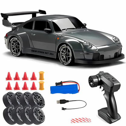 Luxora Retro Drift Master – 4WD RC Auto mit LED-Lichtern