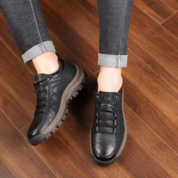 Lederschuhe mit Fußgewölbeunterstützung Rutschfest Komfort