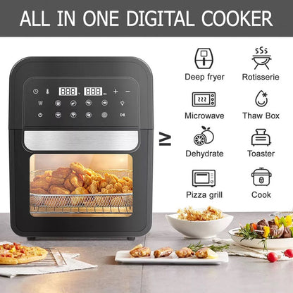 8-in-1 Digitaler Luftfritter mit digitalem Touchscreen
