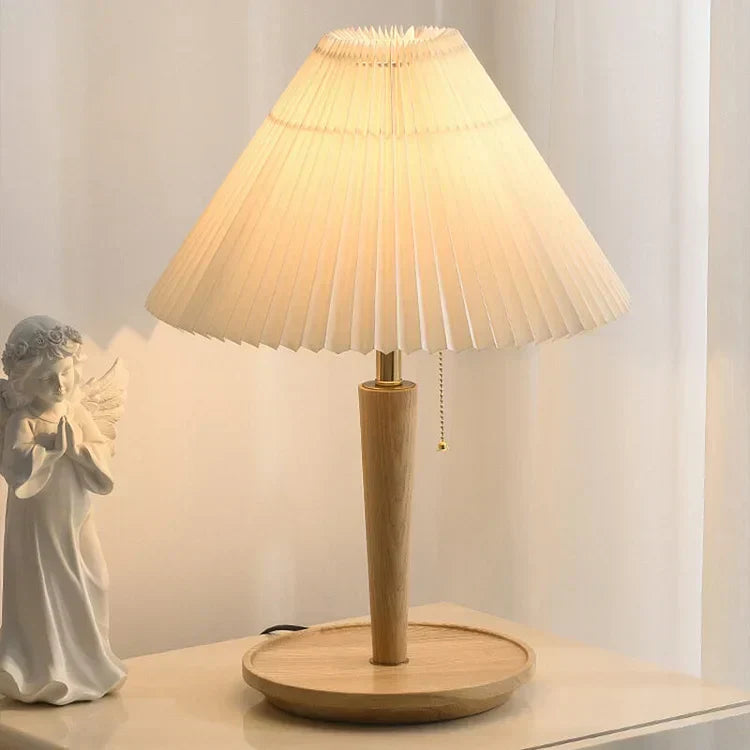 Garduru Faltbare Holz Tischlampe – Zeitlose Eleganz mit warmem Licht