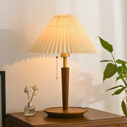 Garduru Faltbare Holz Tischlampe – Zeitlose Eleganz mit warmem Licht