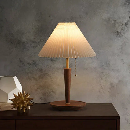Garduru Faltbare Holz Tischlampe – Zeitlose Eleganz mit warmem Licht
