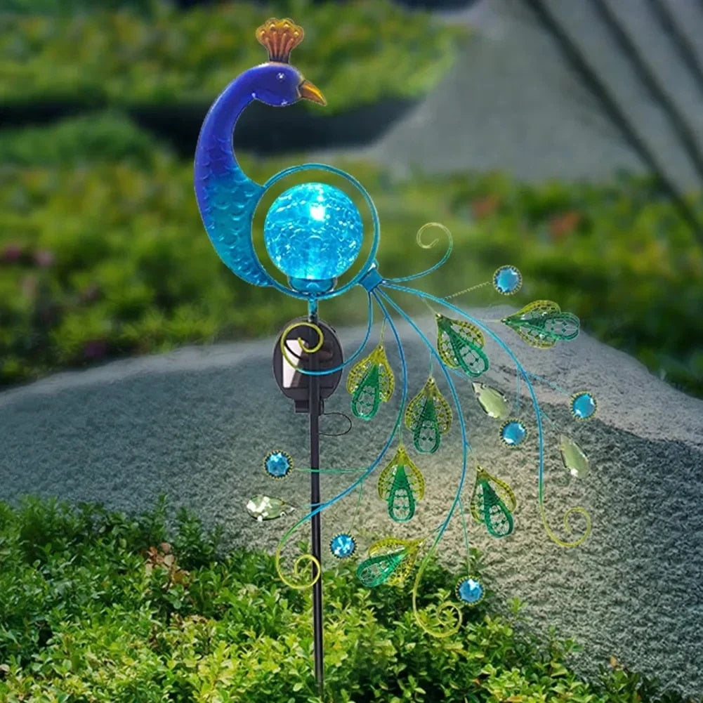 Garduru Gartenlaterne aus metall mit solarbetriebenem Licht