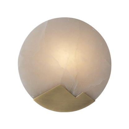 Wandlampe LED Nordic Minimalistisch - Lampe aus Marmor und Messing mit Dimmer