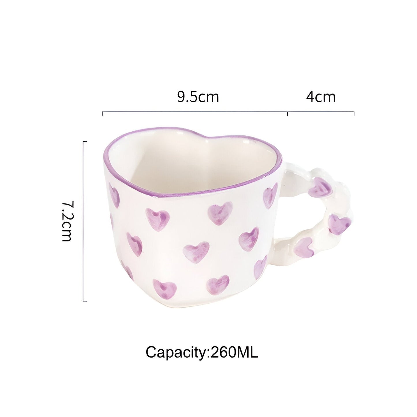 Musterte Kaffeetasse mit passender Untertasse