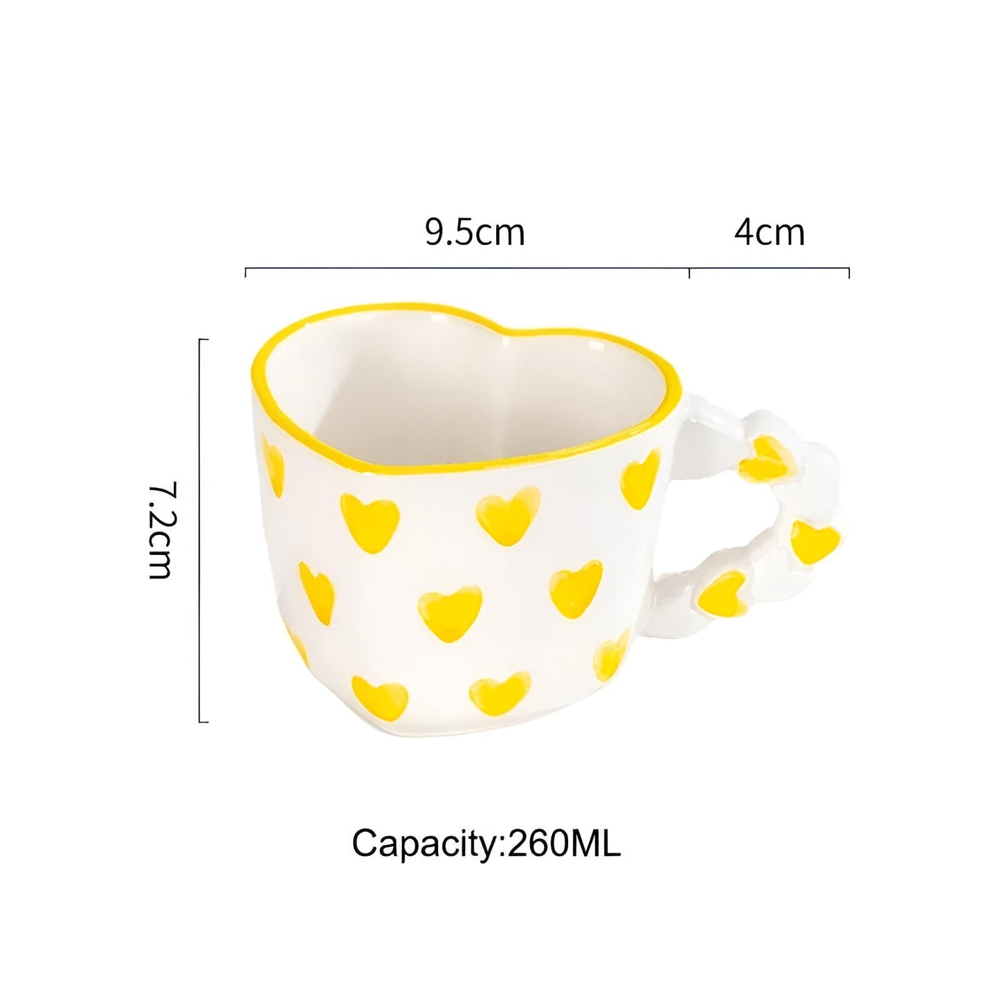 Musterte Kaffeetasse mit passender Untertasse
