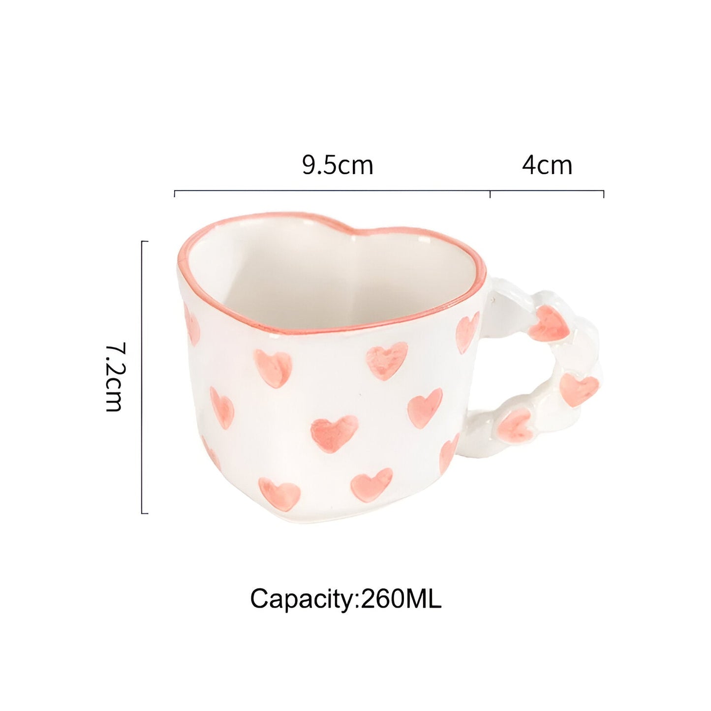 Musterte Kaffeetasse mit passender Untertasse