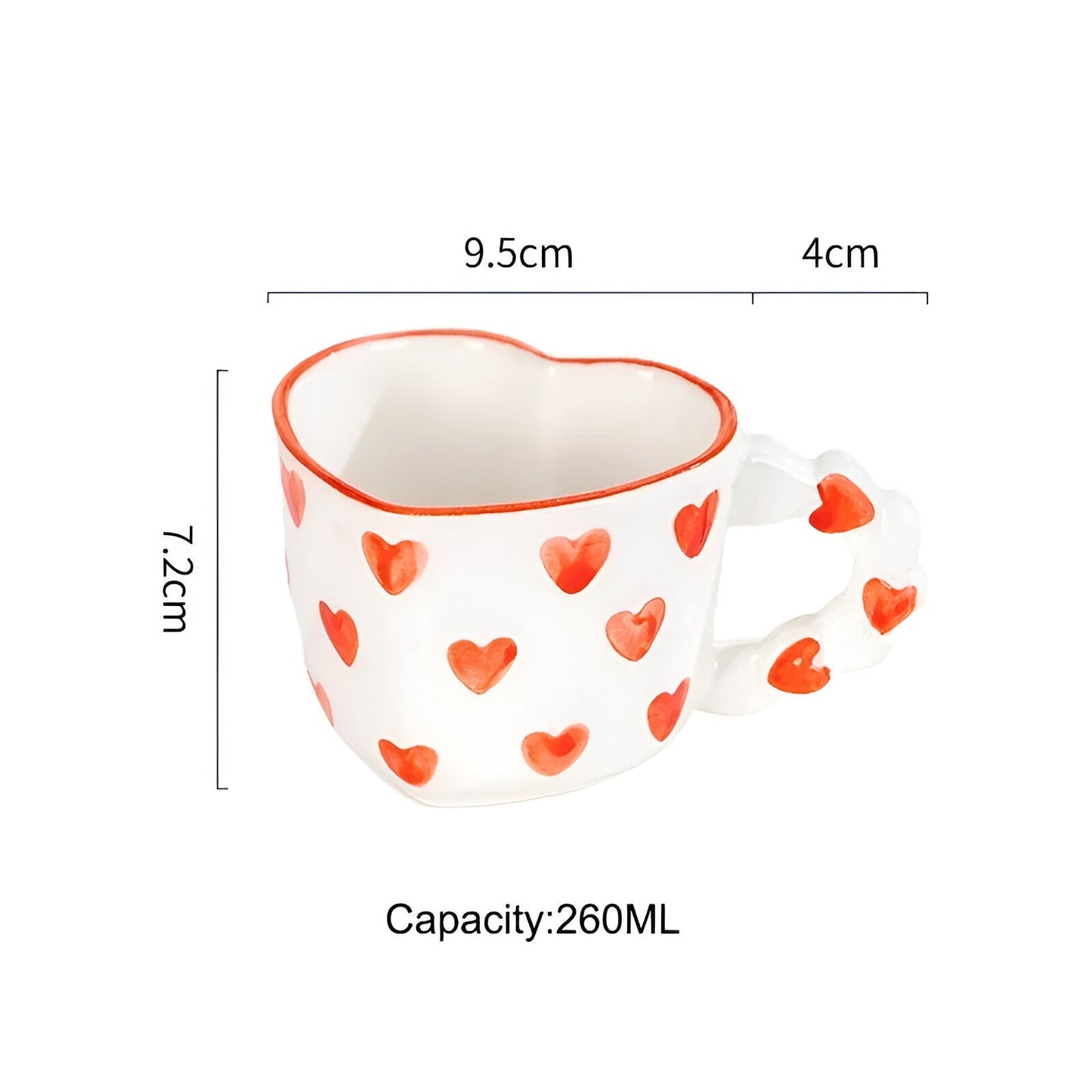 Musterte Kaffeetasse mit passender Untertasse