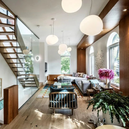 Nado-Hängelampe aus satiniertem Glas – Minimalistisches Design, Sanftes Licht, Verschiedene Größen