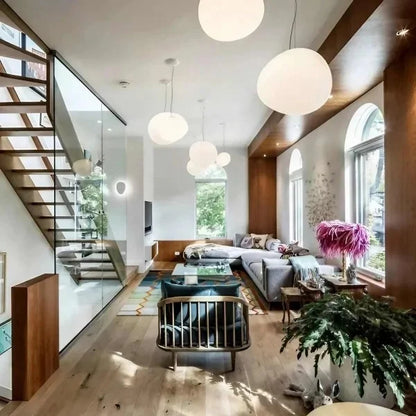 Nado-Hängelampe aus satiniertem Glas – Minimalistisches Design, Sanftes Licht, Verschiedene Größen