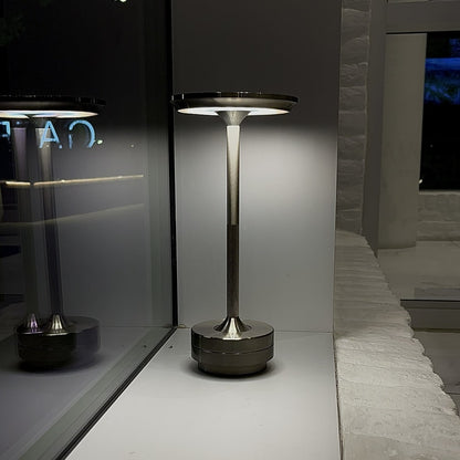 Luxlive Kabellose Ambient Tischlampe - Metallisch, Wasserdicht, Einstellbare Helligkeit