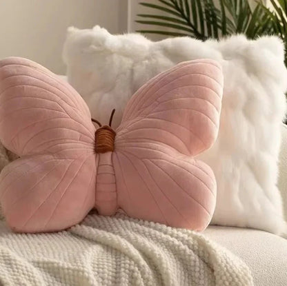 Rosa Plüsch Schmetterling Kissenpad