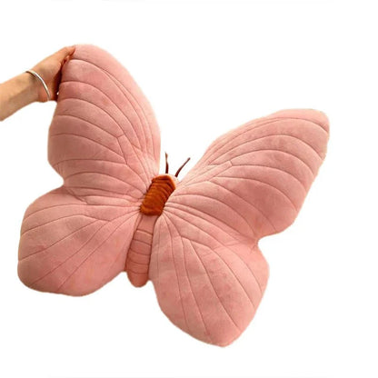 Rosa Plüsch Schmetterling Kissenpad