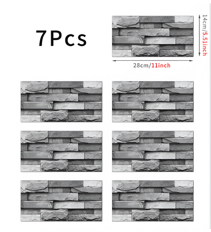 StickTile Wandpaneele - 7/14/21 Stück Selbstklebende, Wasserfeste Marmorfliesen Wanddekoration