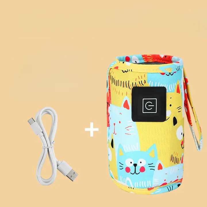 Tragbarer USB-Babyflaschenwärmer – Isolierte Flaschenhülle für unterwegs