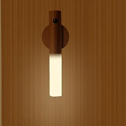 Wandleuchte tragbare LED Holz drahtlose Lampe