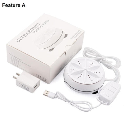 Royallure Kompakt Ultraschall Tragbarer Geschirrspüler - USB-betriebene Mini-Reinigungsmaschine für Geschirr, Schmuck, Früchte und mehr
