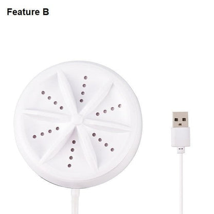 Royallure Kompakt Ultraschall Tragbarer Geschirrspüler - USB-betriebene Mini-Reinigungsmaschine für Geschirr, Schmuck, Früchte und mehr