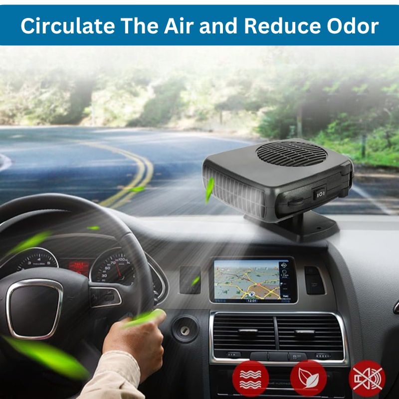 12V tragbare Autoheizung mit 360° drehbarem Sockel