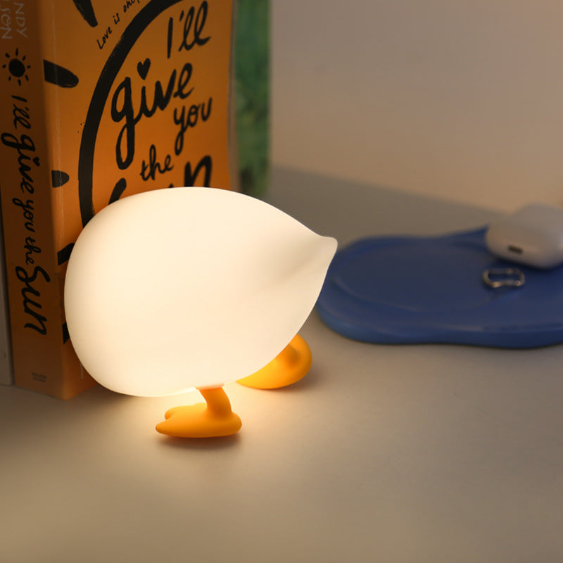 Squishy Silikon Boden Ente LED Nachtlicht - Perfektes Geschenk für Kinder und Mädchen