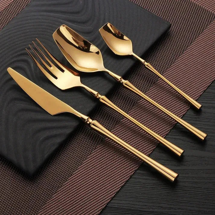 Garduru Besteckset - Edelstahl Spülmaschinenfestes Besteckset 5 set